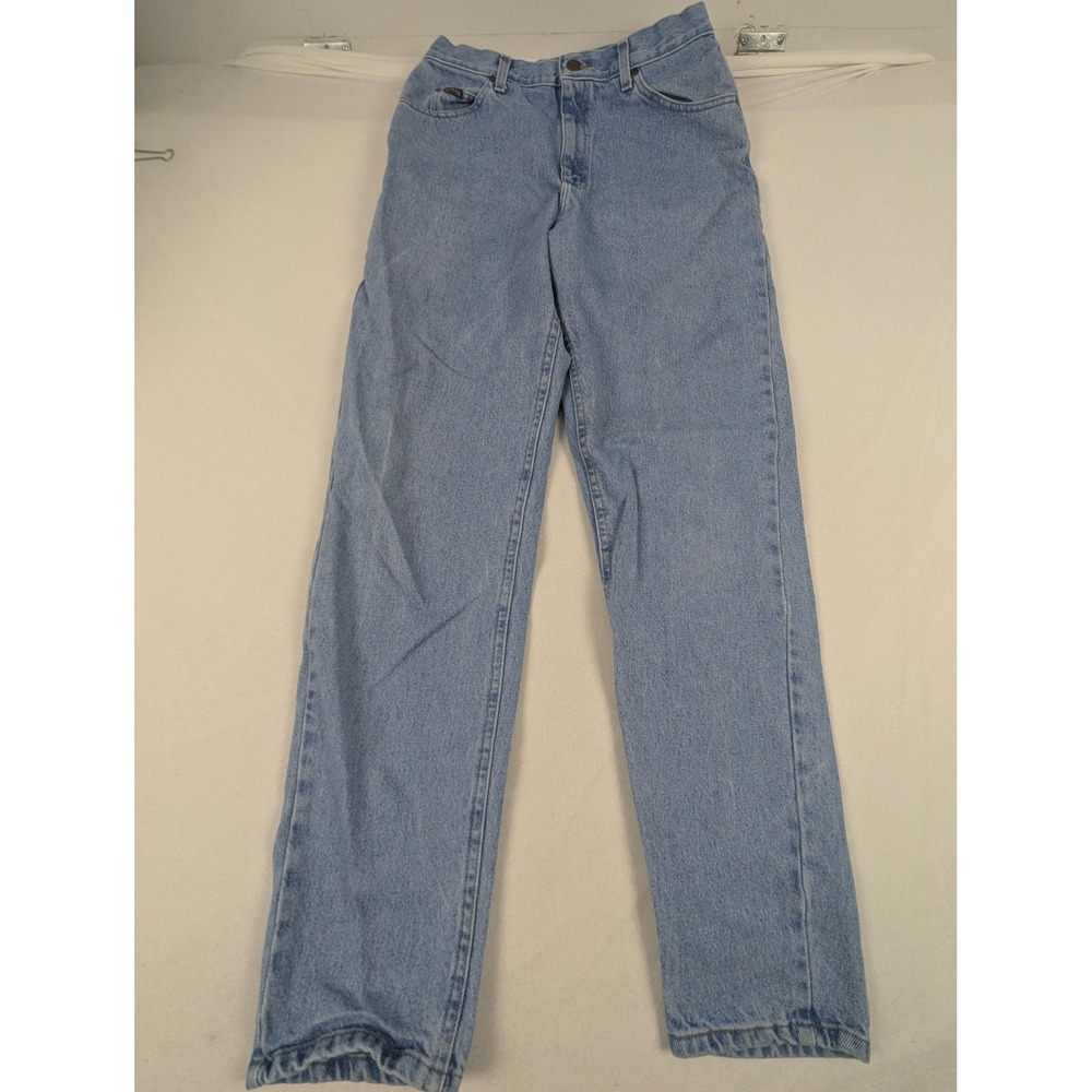Riders by Lee Light Wash High Waisted Mom Jeans Tapered Leg Blue Denim 28x29 - Picture 7 of 14